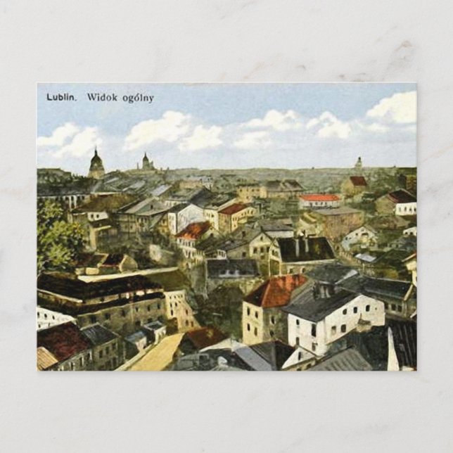 Antigua postal - Lublin, Polonia (Anverso)