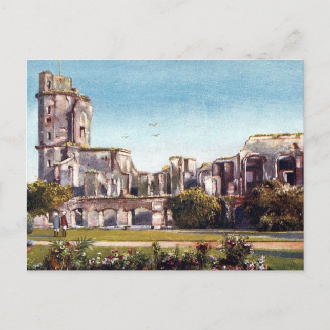 Antigua postal - Lucknow, India (Anverso)