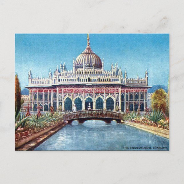 Antigua postal - Lucknow, India (Anverso)