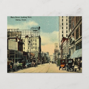 Antigua postal - Main Street, Dallas, Texas