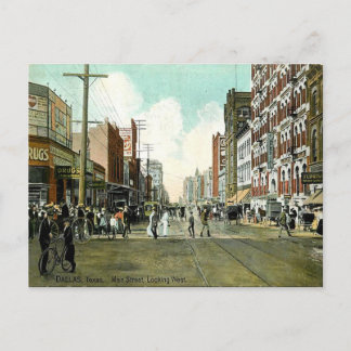 Antigua postal - Main Street, Dallas, Texas
