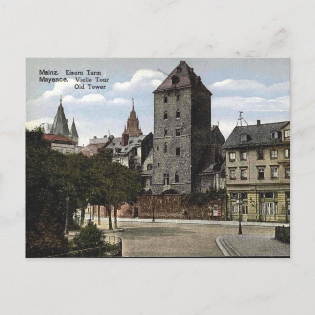 Antigua postal - Mainz, Alemania (Anverso)