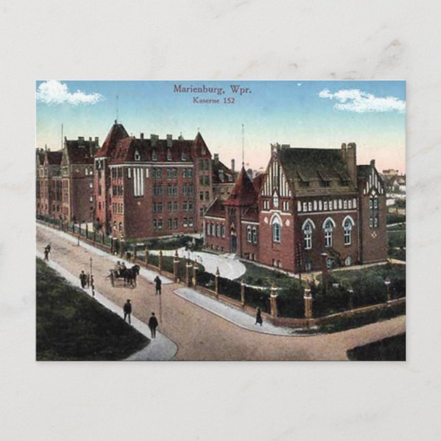 Antigua postal - Malbork/Marienburg, Polonia (Anverso)