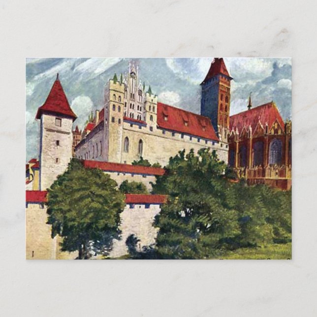 Antigua postal - Malbork/Marienburg, Polonia (Anverso)