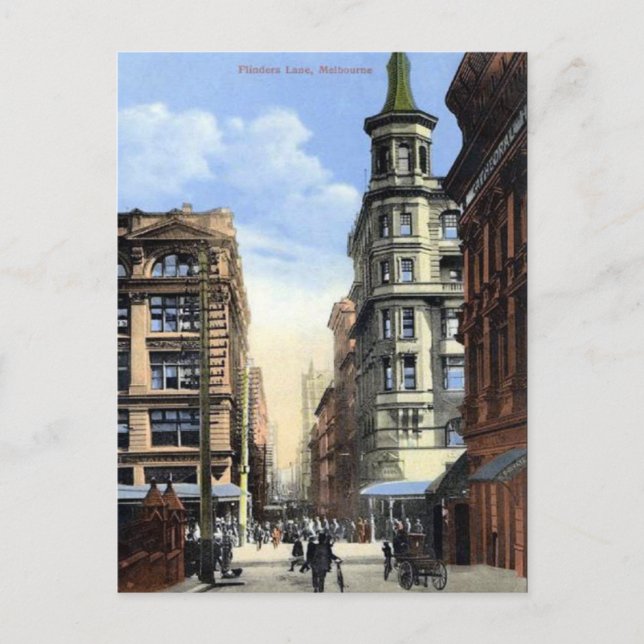 Antigua postal - Melbourne, Australia (Anverso)
