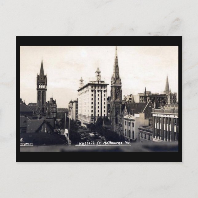 Antigua postal - Melbourne, Victoria (Anverso)