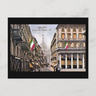Antigua postal - Milán, Corso Vittorio Emanuele II