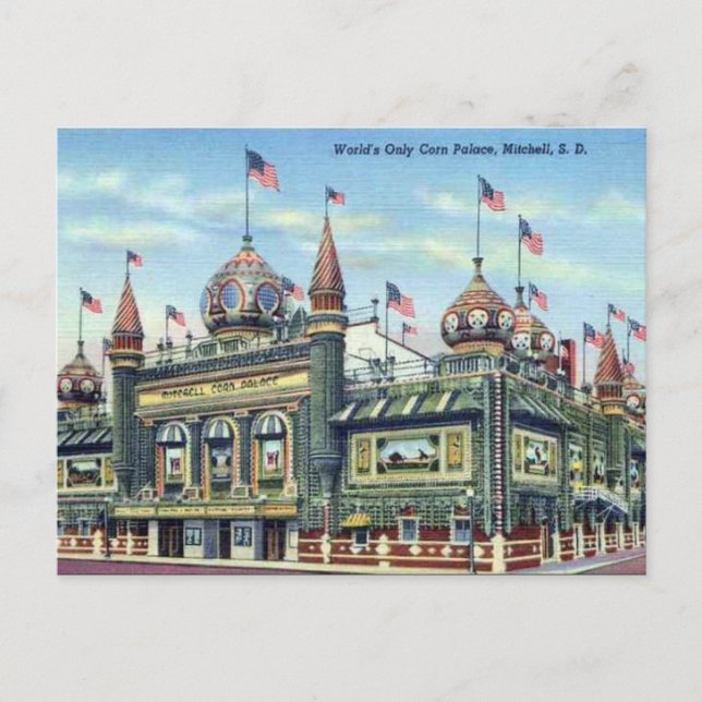 Antigua postal - Mitchell, Dakota del Sur (Anverso)