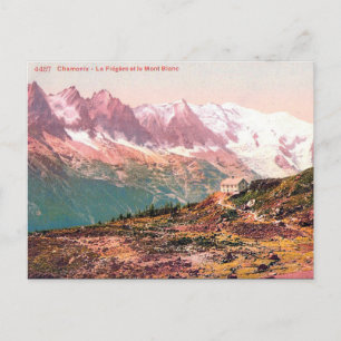 Antigua postal - Mont Blanc, Francia
