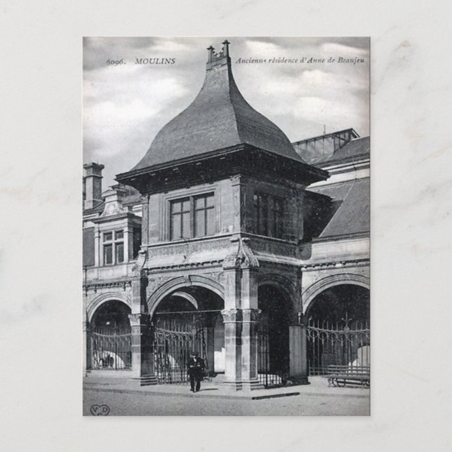Antigua postal - Moulins, Allier, Francia (Anverso)