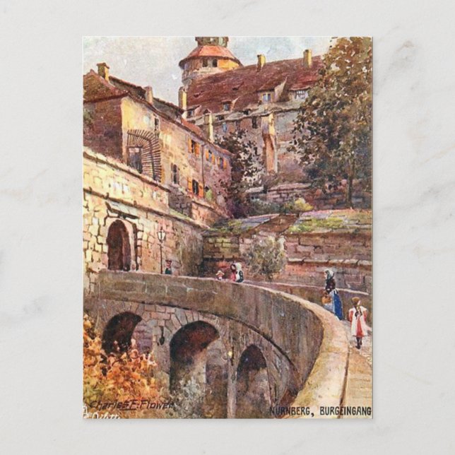 Antigua postal - Nürnburg (Nuremburg), Alemania (Anverso)