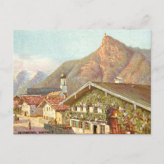 Antigua postal - Oberammergau, Baviera, Alemania