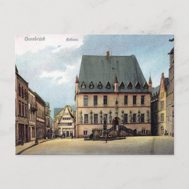 Antigua postal - Osnabrück, Alemania (Anverso)