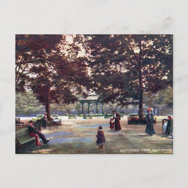 Antigua postal - Parque Battersea, Londres (Anverso)