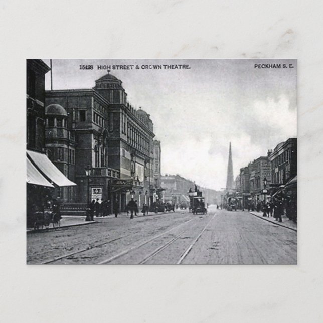 Antigua postal - Peckham, Londres (Anverso)