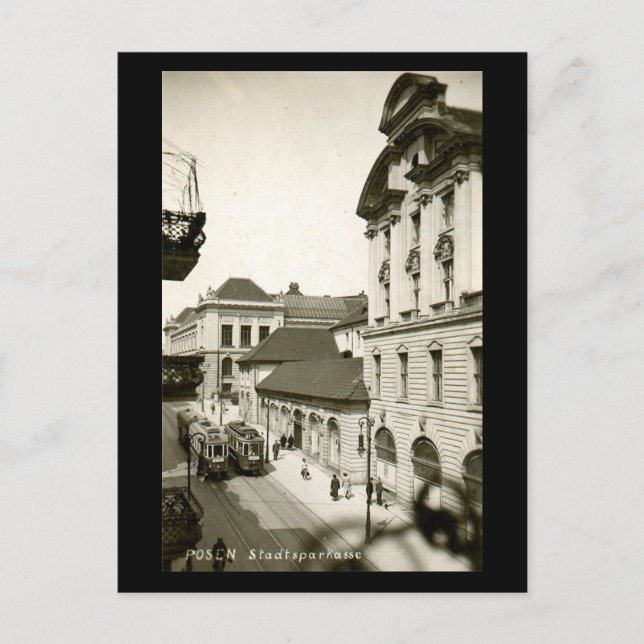 Antigua postal - Poznan, Polonia (Anverso)