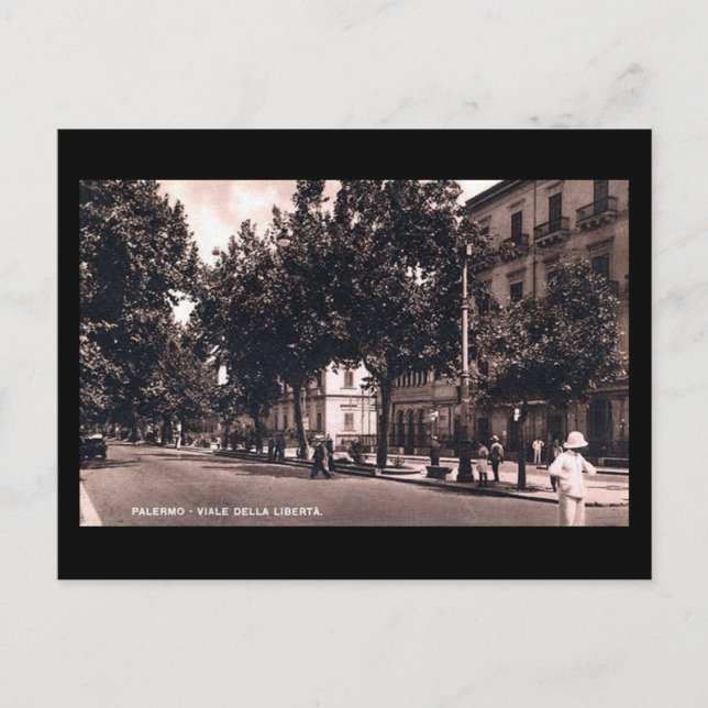 Antigua postal - Sicilia, Palermo (Anverso)