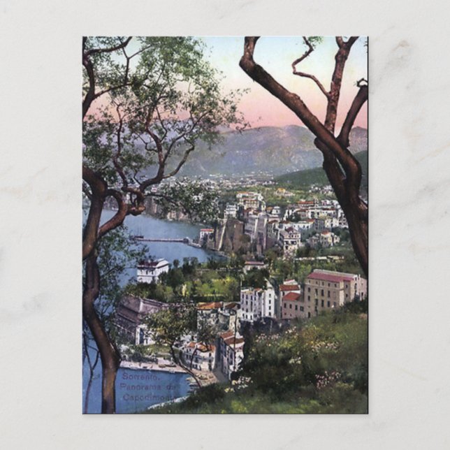 Antigua postal - Sorrento, Italia (Anverso)