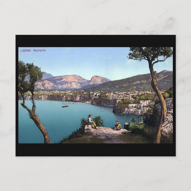 Antigua postal - Sorrento, Italia (Anverso)