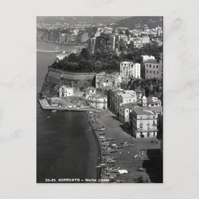 Antigua postal - Sorrento, Italia (Anverso)