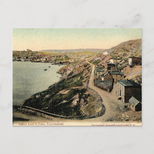 Antigua postal - St John's, Terranova (Anverso)
