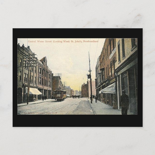 Antigua postal - St John's, Terranova (Anverso)