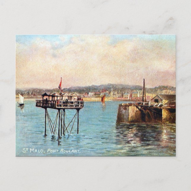 Antigua postal - St Malo, Francia (Anverso)