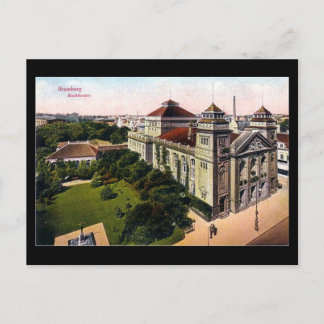 Antigua postal - Stadttheater, Bydgoszcz, Polonia