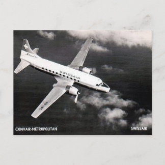 Antigua postal - Swissair Convair "Metropolitan"