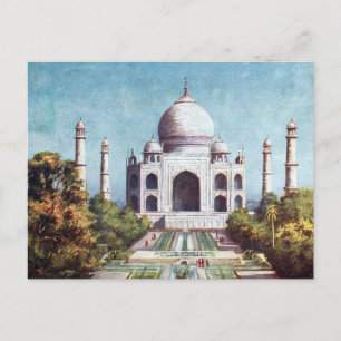 Antigua postal - Taj Mahal, Agra, India