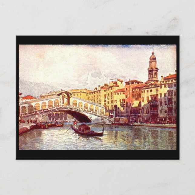 Antigua postal - Venecia, Italia (Anverso)