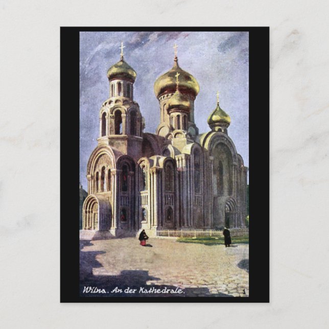 Antigua postal - Vilnius, Lituania (Anverso)