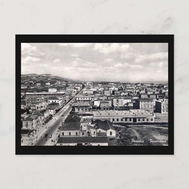 Antigua postal - Vista de Pescara (Anverso)