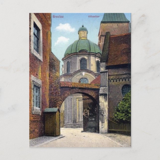 Antigua postal - Wroclaw, Polonia (Anverso)