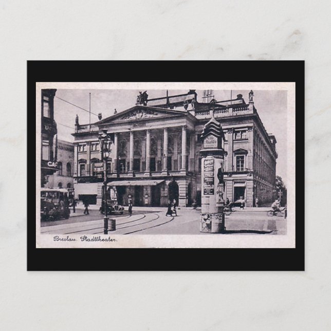 Antigua postal - Wroclaw, Polonia (Anverso)