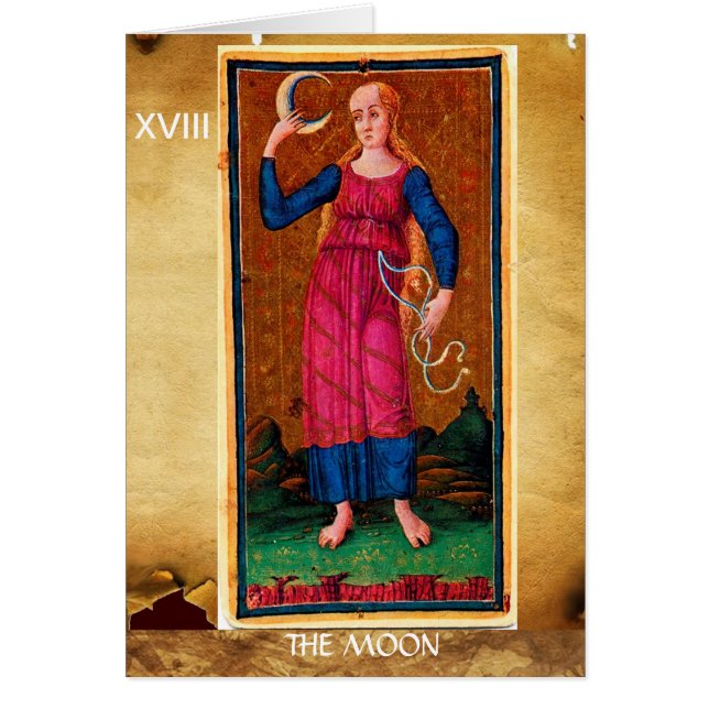 ANTIGUA RENAISSANCE TAROTS 18 / LA LUNA (Frente)