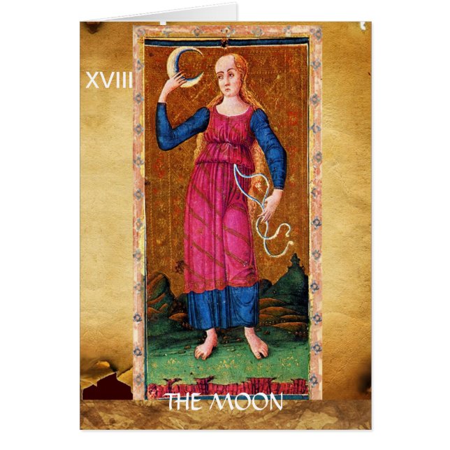 ANTIGUA RENAISSANCE TAROTS 18 / LA LUNA (Frente)