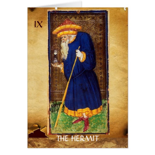 ANTIGUA RENAISSANTE TAROTS 9 / HERMIT (Frente)