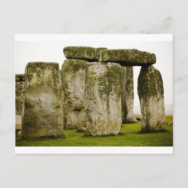 Antigua Stonehenge, postal del Reino Unido (Anverso)