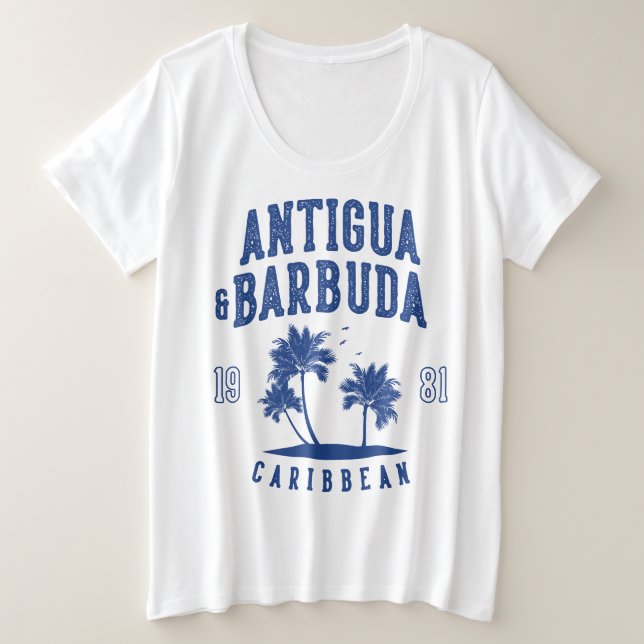 Antigua y Barbuda Palma del Caribe (Anverso del diseño)