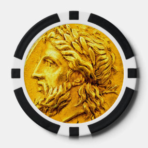 Antiguas fichas de póquer de moneda
