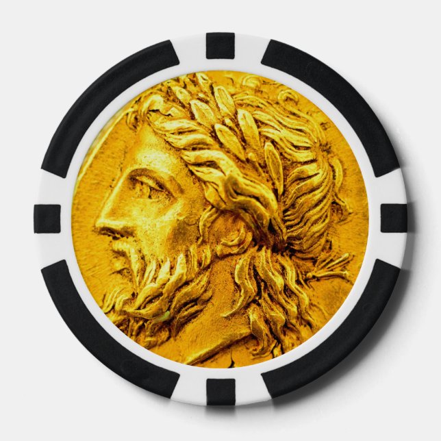 Antiguas fichas de póquer de moneda (Anverso)