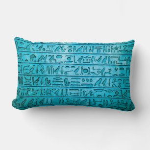 Antiguas jeroglíficas egipcias: Almohada azul lumb