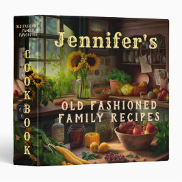 Antiguas recetas favoritas de familia de moda vint