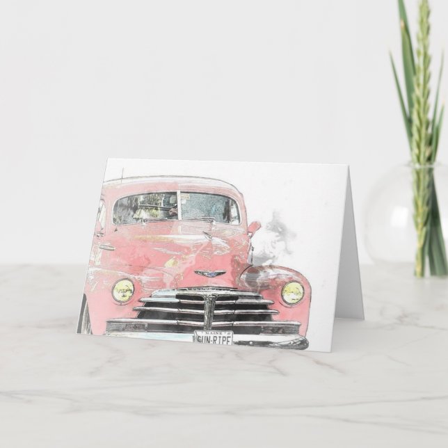 Antigüedad del coche toda la tarjeta de (Anverso)