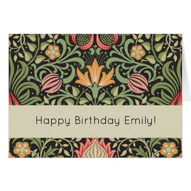 Antigüedad floral persa William Morris (Anverso (Horizontal))