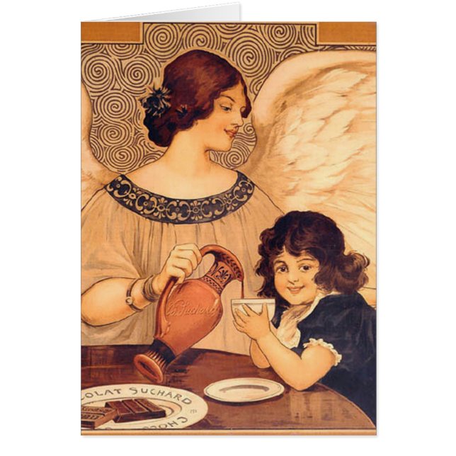 Antigüedad francesa de Chocolate Angel (Frente)