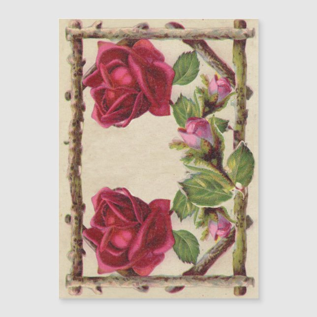 Antigüedad victoriana antigua rosa rústica (Anverso)