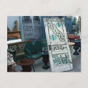 Antigüedades y basura, postal de Nueva Orleans