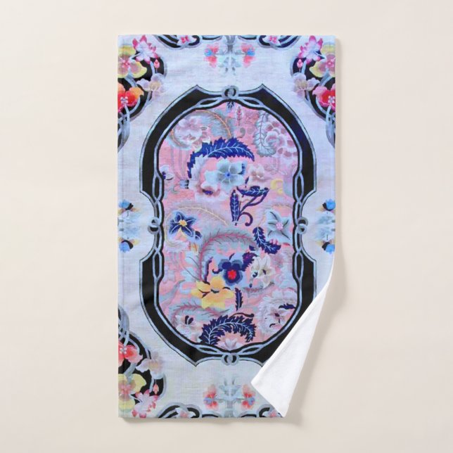 Antiguo Art Deco Floral (Toalla de mano)